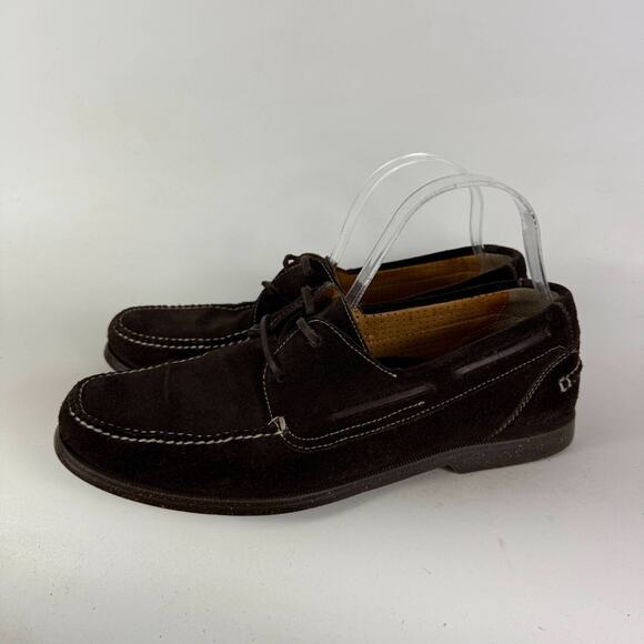 Cole Haan Dominick Boat shoes Men\'s 10 Dark Brown Suede Lace-Up Low Top Classic main image 4